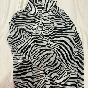 Princess Polly Zebra Button Down